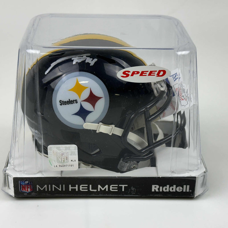 Autographed/Signed George Pickens Pittsburgh Steelers Mini Football Helmet JSA COA
