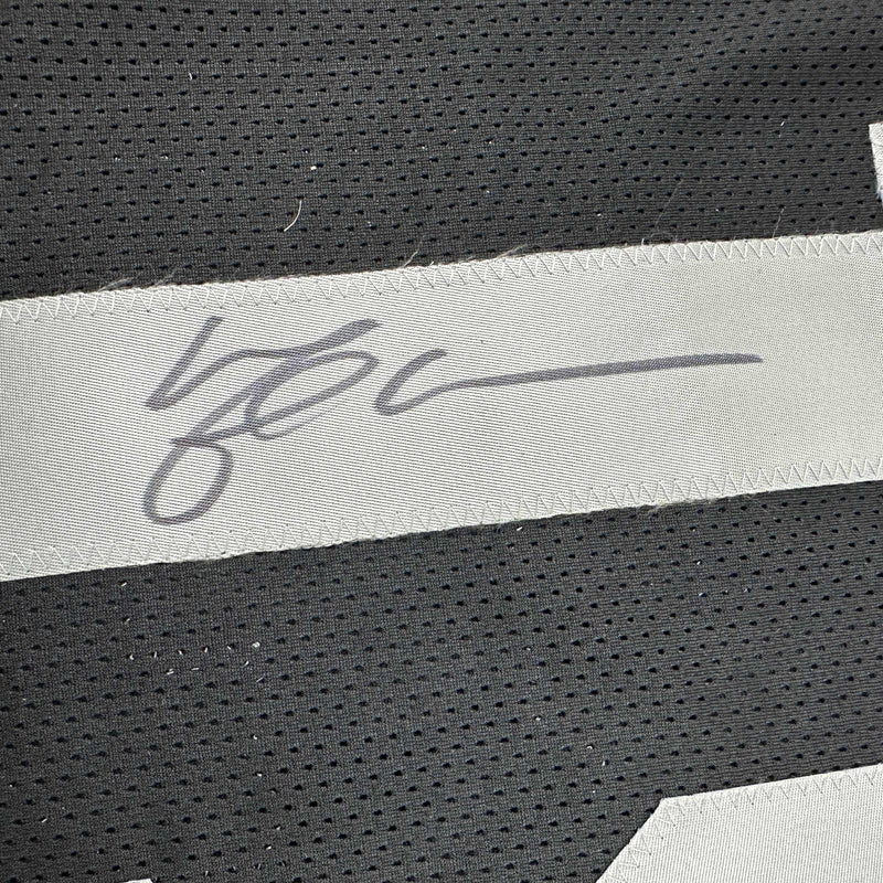 Autographed/Signed Michael Crabtree Oakland Las Vegas Black Football Jersey JSA COA