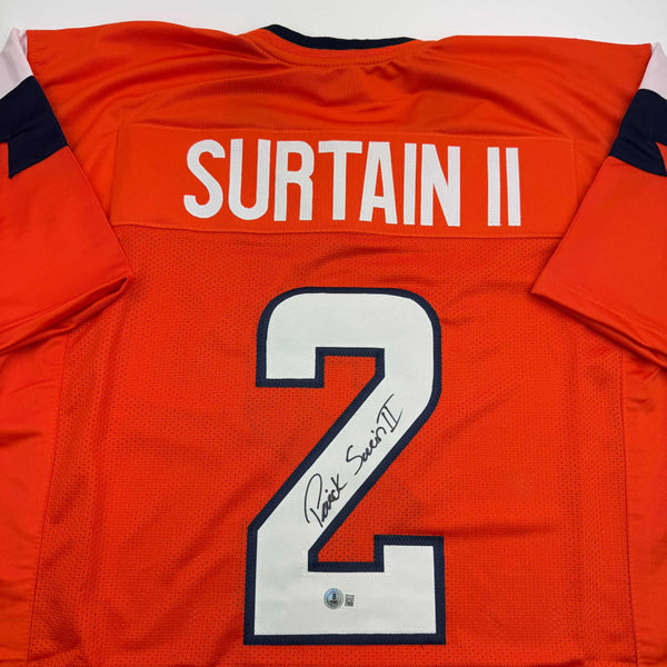 Autographed/Signed Patrick Surtain II Denver Orange Football Jersey JSA COA #2