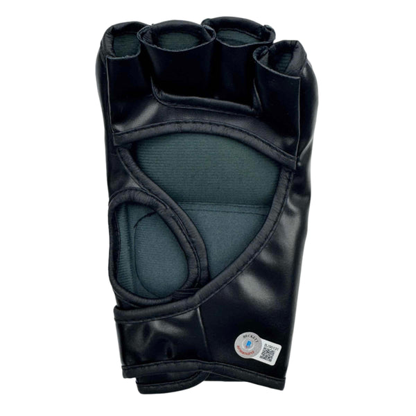 Autographed/Signed Dana White UFC MMA Black Fighting Glove Beckett BAS COA Auta
