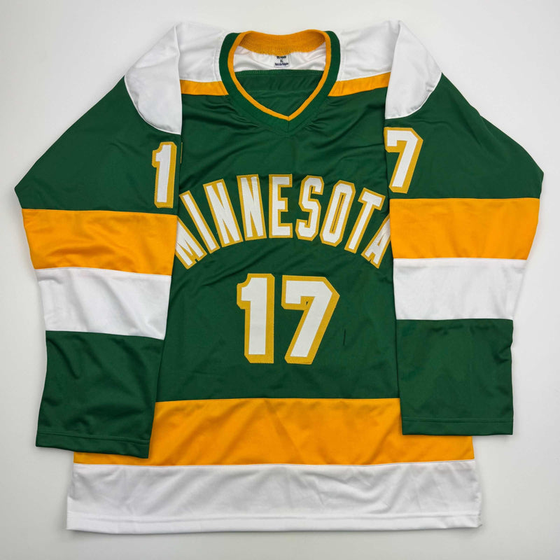 Autographed/Signed Marcus Foligno Minnesota Green Hockey Jersey Beckett BAS COA