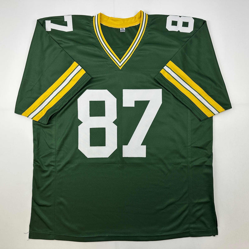 Autographed/Signed Romeo Doubs Green Bay Green Football Jersey JSA COA