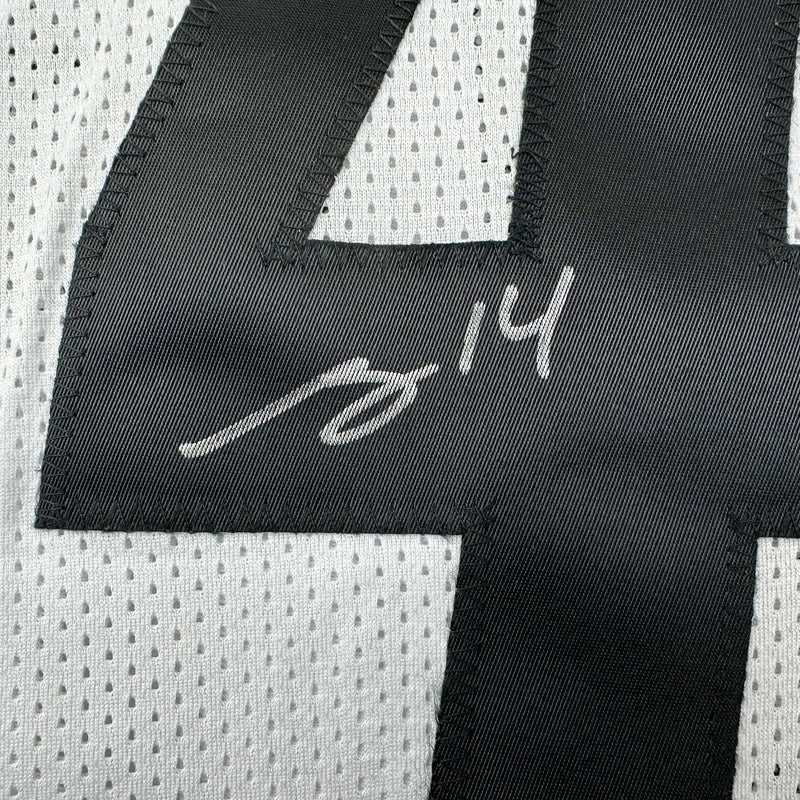 Autographed/Signed George Pickens Pittsburgh White Football Jersey JSA COA