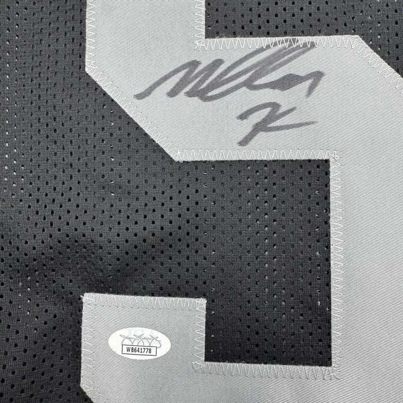 Autographed/Signed Malcolm Koonce Las Vegas Oakland Black Football Jersey JSA COA