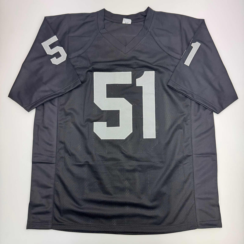 Autographed/Signed Malcolm Koonce Las Vegas Oakland Black Football Jersey JSA COA