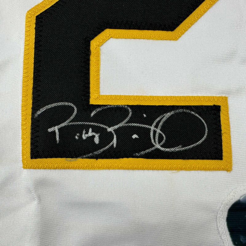Autographed/Signed Bobby Bonilla Artwork Pittsburgh Pirates White Baseball Jersey JSA COA