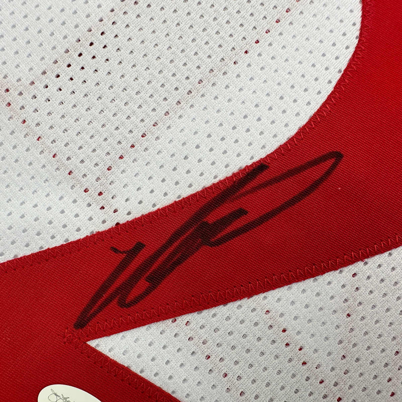 Autographed/Signed Dominique Wilkins Atlanta White Basketball Jersey JSA COA