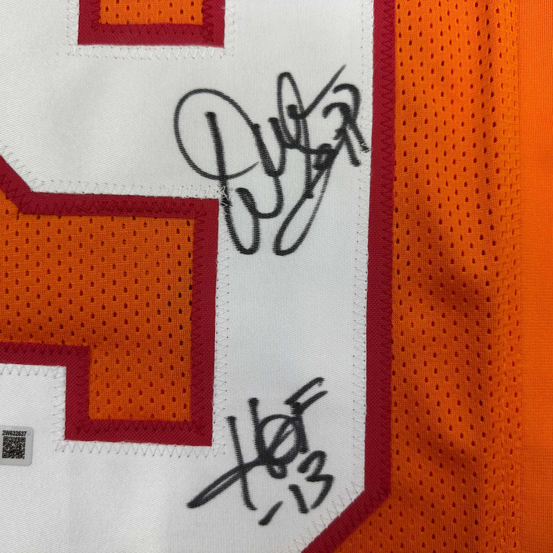 Autographed/Signed Warren Sapp HOF 13 Tampa Bay Orange Retro Football Jersey Beckett BAS COA