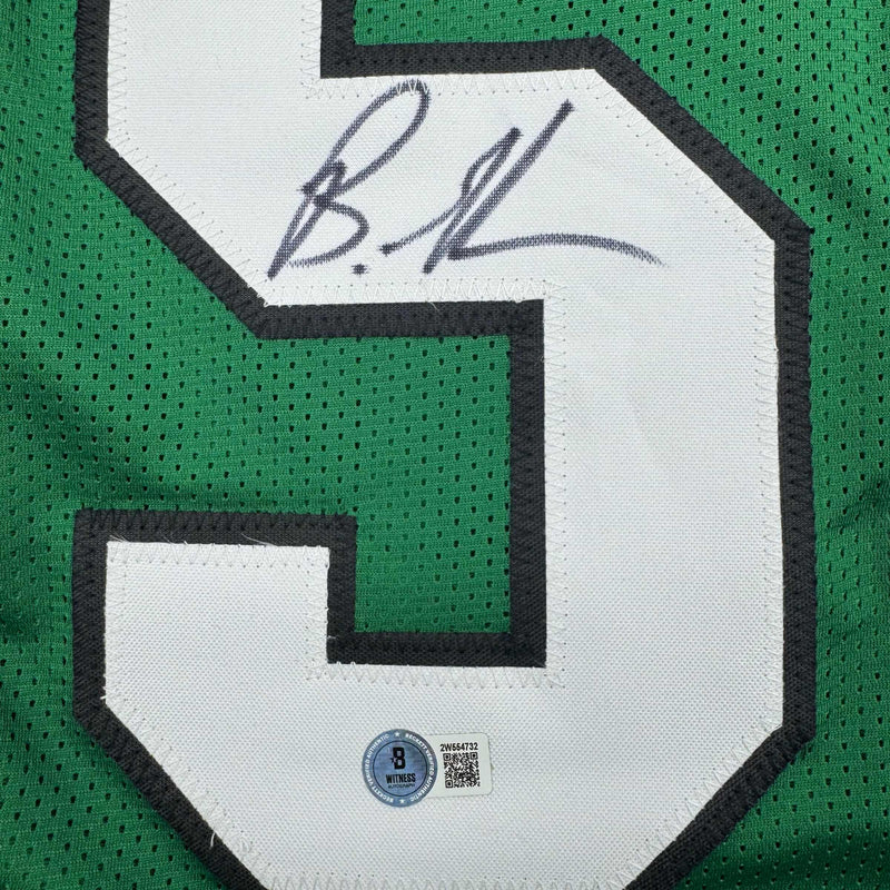 Autographed/Signed Brandon Graham Philadelphia Kelly Green Football Jersey JSA COA