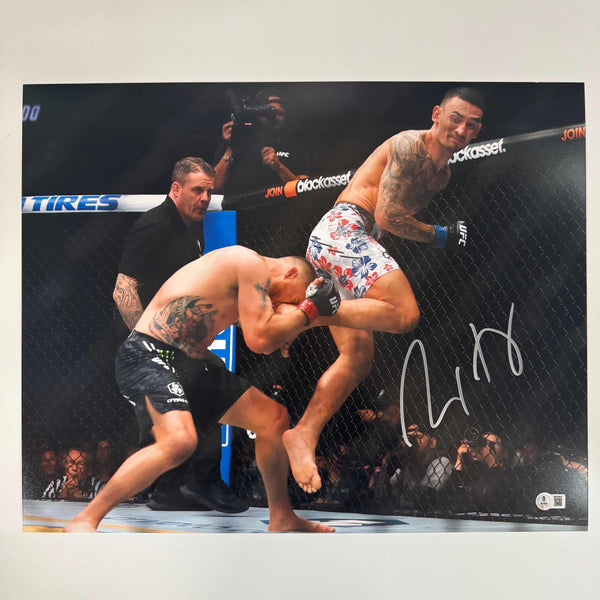 Autographed/Signed Max Holloway UFC MMA Ultimate Fighting 16x20 Photo Beckett BAS JSA COA