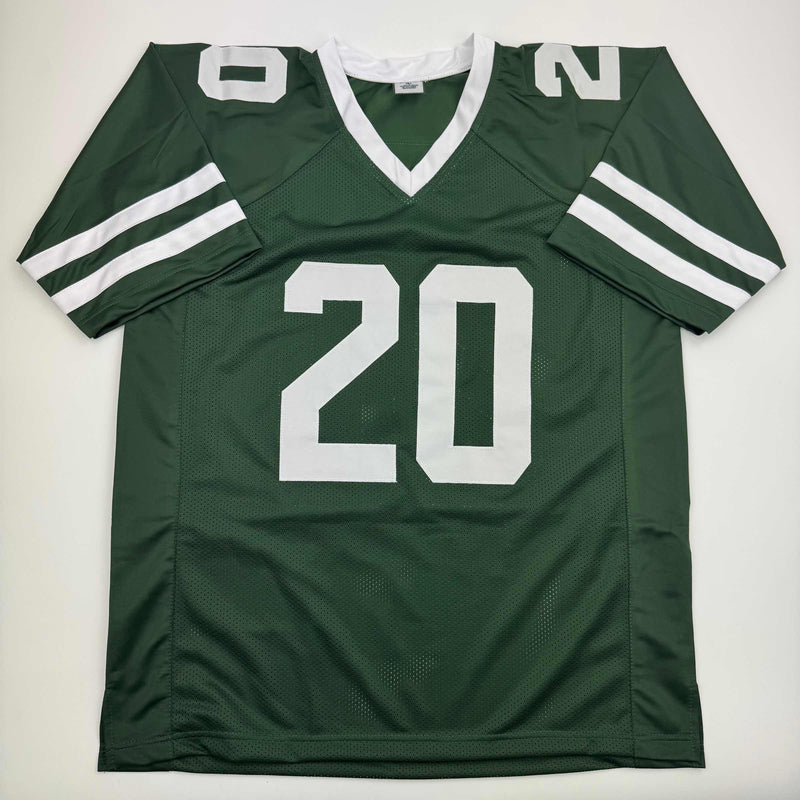 Autographed/Signed Breece Hall New York Green Football Jersey JSA COA