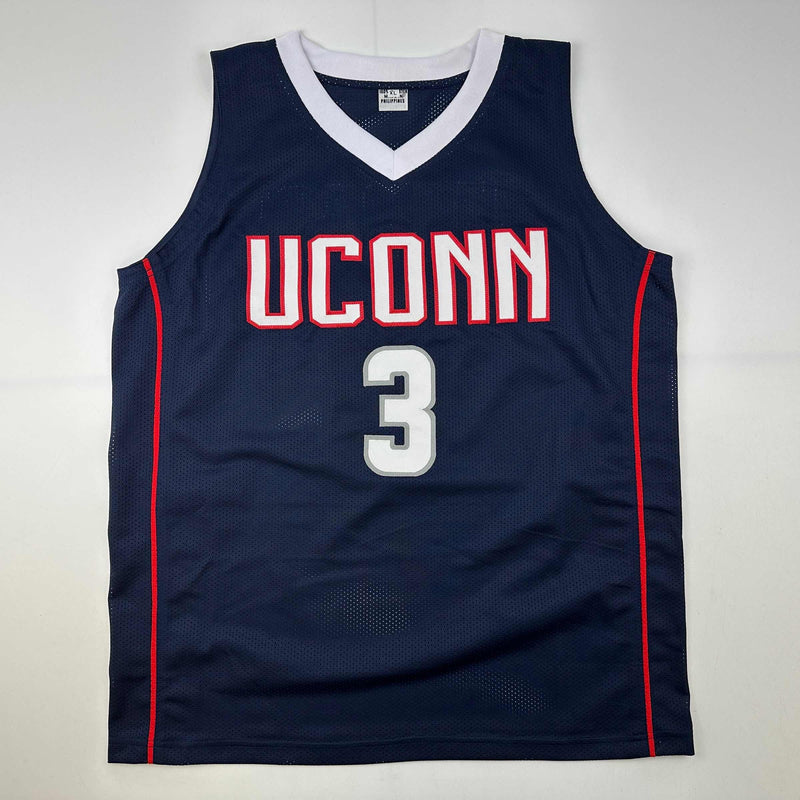 Autographed/Signed Diana Taurasi UConn Connecticut Blue College Basketball Jersey JSA COA