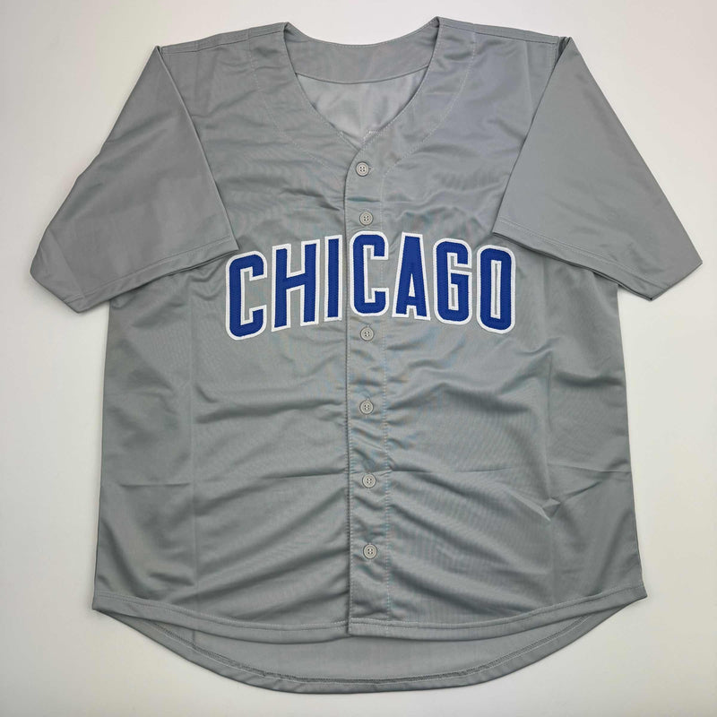 Autographed/Signed Thomas Ian Nicholas Rookie Of The Year Chicago Grey Baseball Jersey Beckett BAS COA
