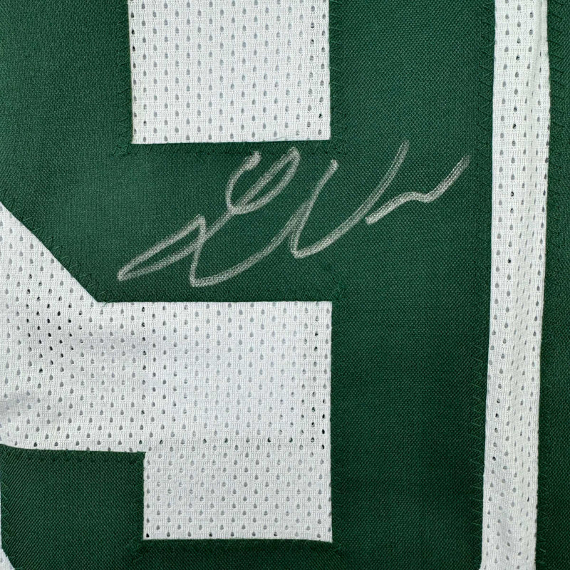 Autographed/Signed Lukas Van Ness Green Bay White Football Jersey Beckett BAS COA