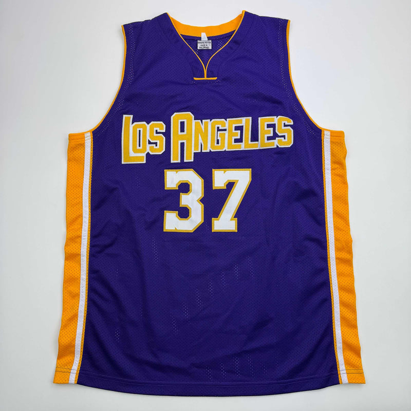 Autographed/Signed Metta World Peace Ron Artest Los Angeles LA Purple Basketball Jersey PSA/DNA COA