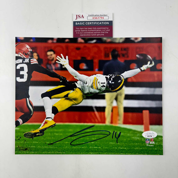 Autographed/Signed George Pickens Pittsburgh Steelers 8x10 Football Photo JSA COA
