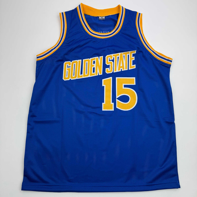 Autographed/Signed Latrell Sprewell Golden State Blue Basketball Jersey Beckett BAS COA