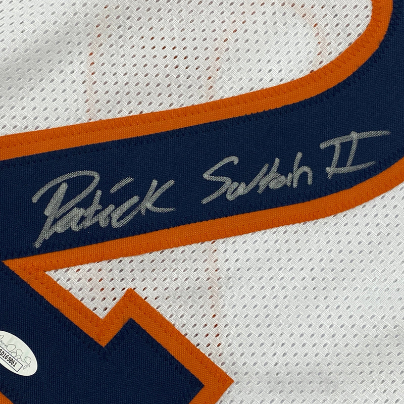 Autographed/Signed Patrick Surtain II Denver White Football Jersey JSA COA