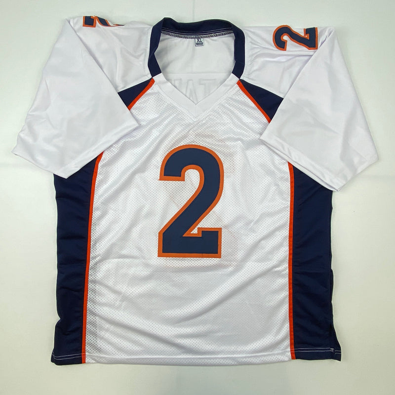 Autographed/Signed Patrick Surtain II Denver White Football Jersey JSA COA