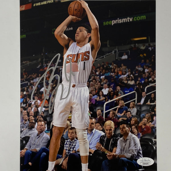 Autographed/Signed Devin Booker Phoenix Suns 8x10 Basketball Photo JSA COA Holo