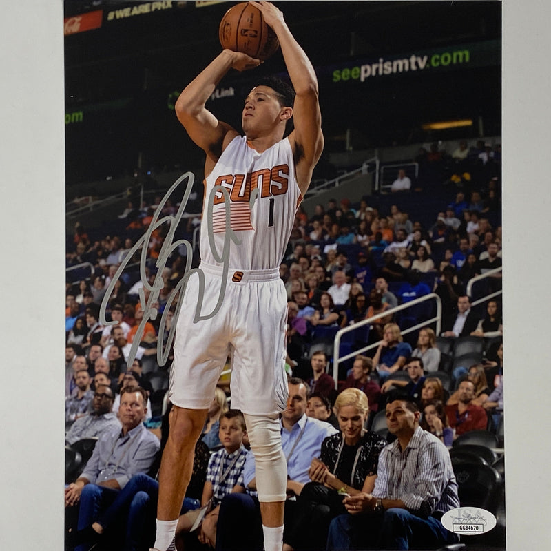 Autographed/Signed Devin Booker Phoenix Suns 8x10 Basketball Photo JSA COA Holo
