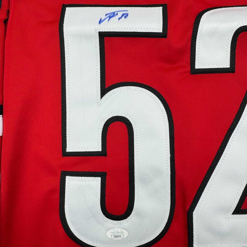 Autographed/Signed Pyotr Kochetkov Carolina Red Hockey Jersey JSA COA