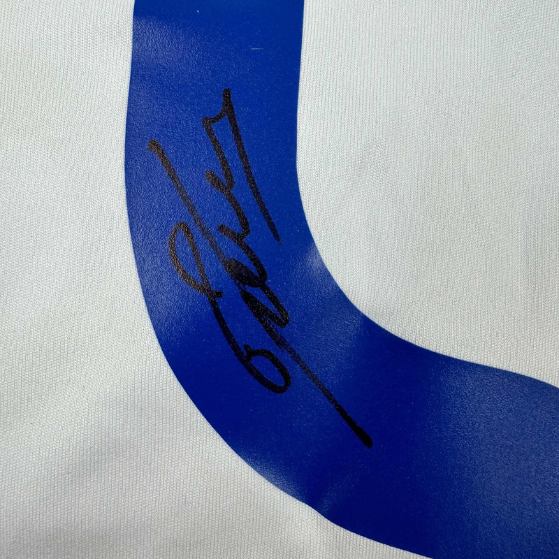 Autographed/Signed Fabio Cannavaro Real Madrid White Soccer Jersey Beckett BAS COA