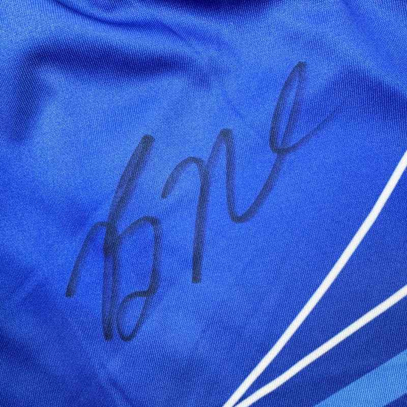 Autographed/Signed Bo Nickal Blue UFC MMA Trunks Shorts Ultimate Fighting Beckett BAS COA