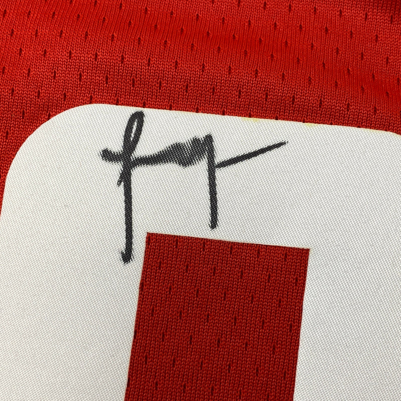 Autographed/Signed Jalen Green Houston Rockets Red Authentic Basketball Jersey Fanatics COA
