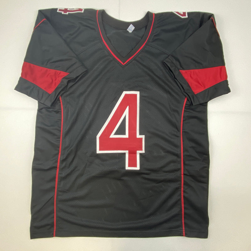 Autographed/Signed Rondale Moore Arizona Black Color Rush Football Jersey JSA COA