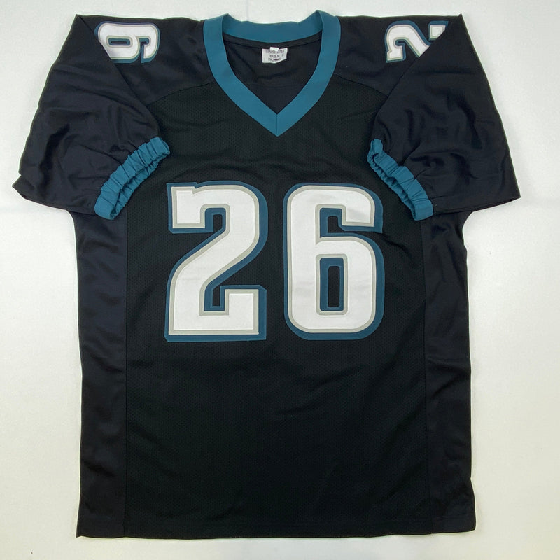 Autographed/Signed Miles Sanders Philadelphia Black Football Jersey JSA COA