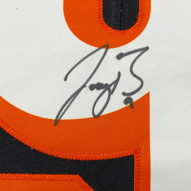 Autographed/Signed Joe Burrow Cincinnati Bengals Black Authentic Nike Limited Football Jersey Fanatics COA
