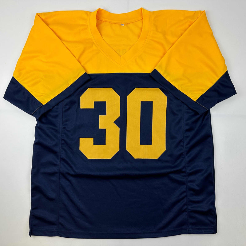 Autographed/Signed John Kuhn Green Bay Blue Retro Football Jersey JSA COA