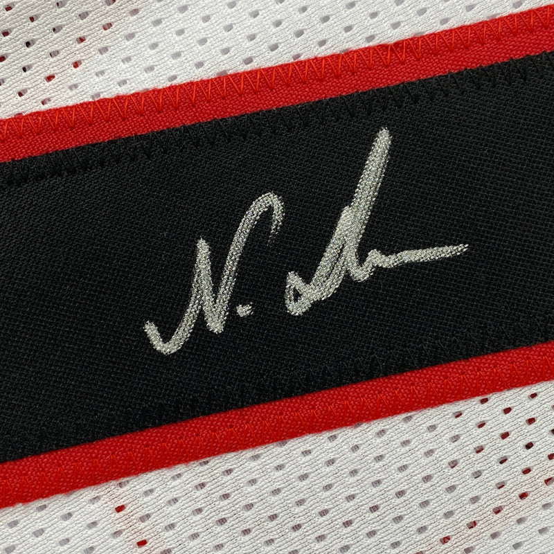 Autographed/Signed Nakobe Dean Georgia White College Football Jersey JSA COA