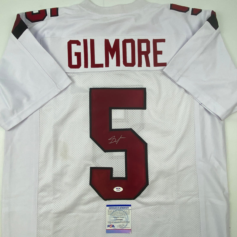 Autographed/Signed Stephon Gilmore South Carolina White College Football Jersey PSA/DNA COA