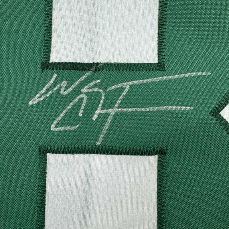 Autographed/Signed Wayne Chrebet New York White Football Jersey JSA COA