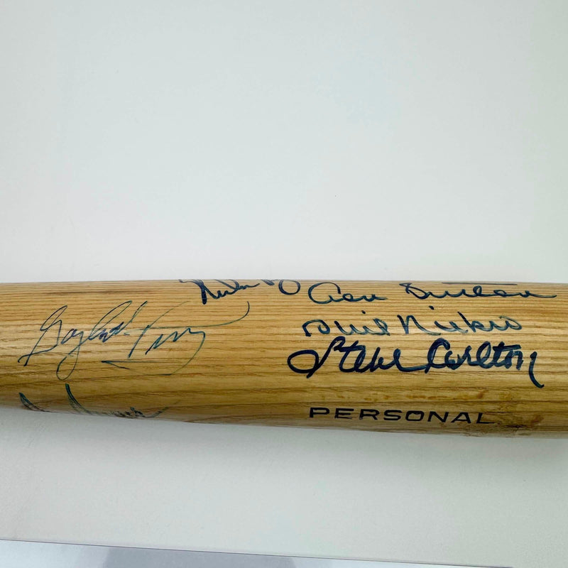 RARE 300 Win Club 9 Sigs Autographed/Signed Baseball Bat Tom Seaver, Nolan Ryan, Clemens, Sutton, Carlton, Niekro, Perry, Spahn & Wynn PSA/DNA