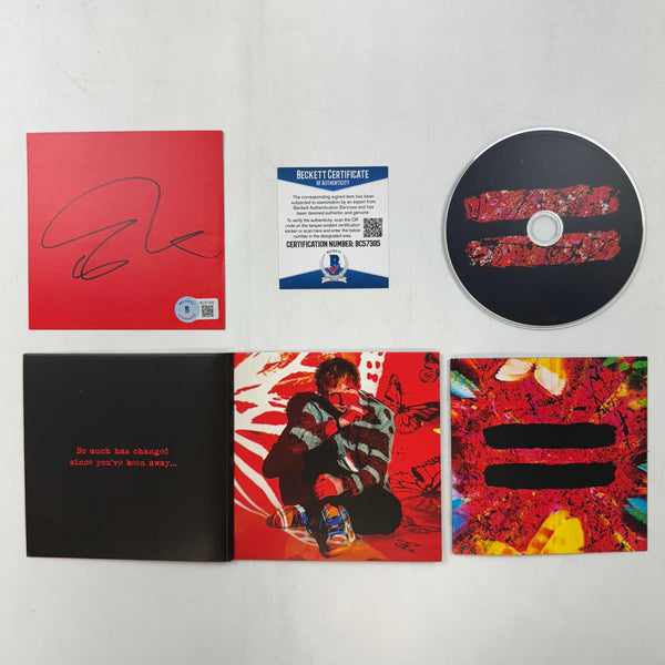 Autographed/Signed Ed Sheeran  =  Album CD Cover Disk JSA COA