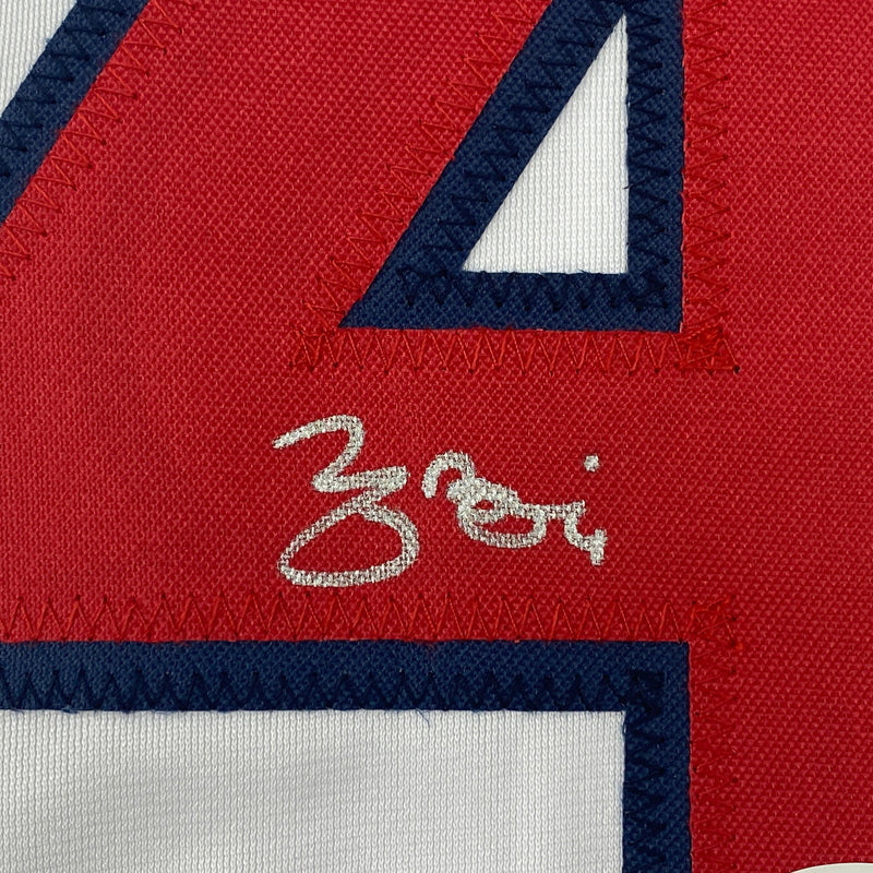 Autographed/Signed Yadier Molina St. Louis White Baseball Jersey JSA COA