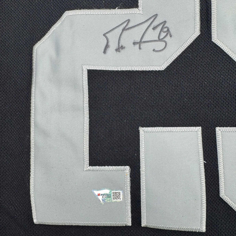 Autographed/Signed Marc-Andre Fleury Vegas Golden Knights Black Hockey Jersey Fanatics COA