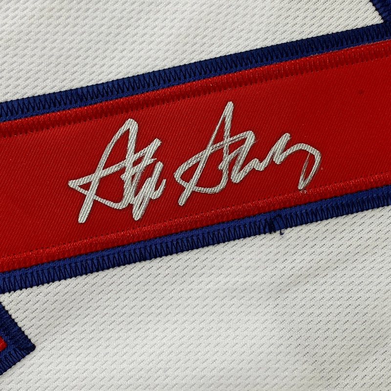 Autographed/Signed Stephen Strasburg Washington White Baseball Jersey PSA/DNA COA