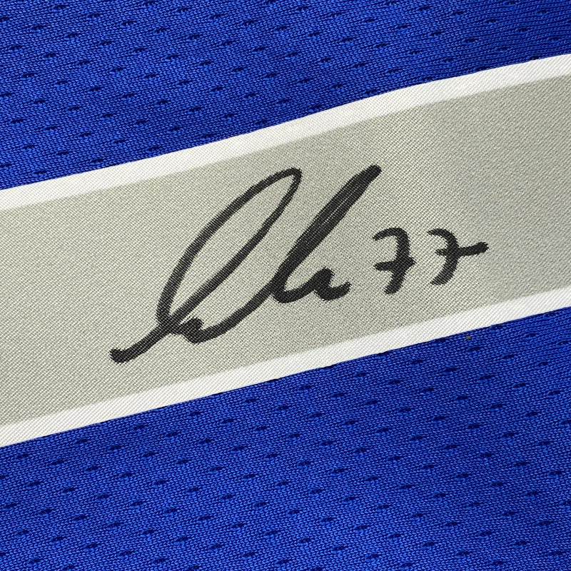 Autographed/Signed Luka Doncic Dallas Mavericks Blue Authentic Basketball Jersey Fanatics COA