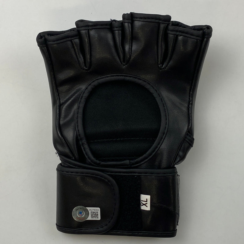 Autographed/Signed Brandon Moreno Black UFC MMA Glove Ultimate Fighting Beckett BAS COA