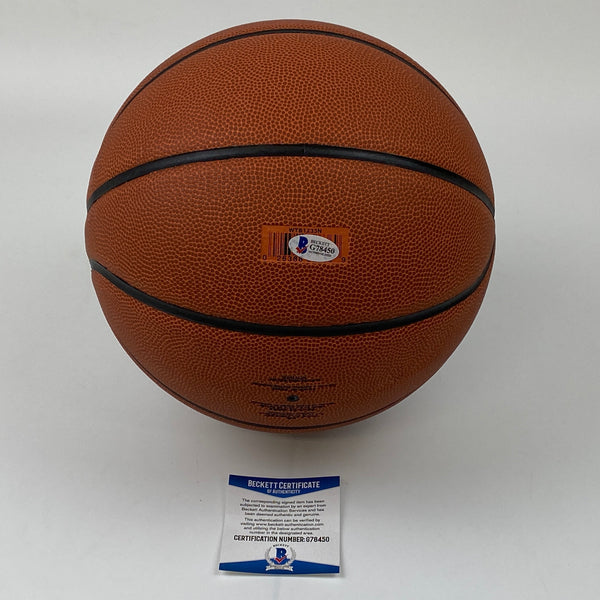 Autographed/Signed Bill Self HOF 17 Kansas Jayhawks Head Coach NCAA Wilson College Basketball Beckett BAS COA