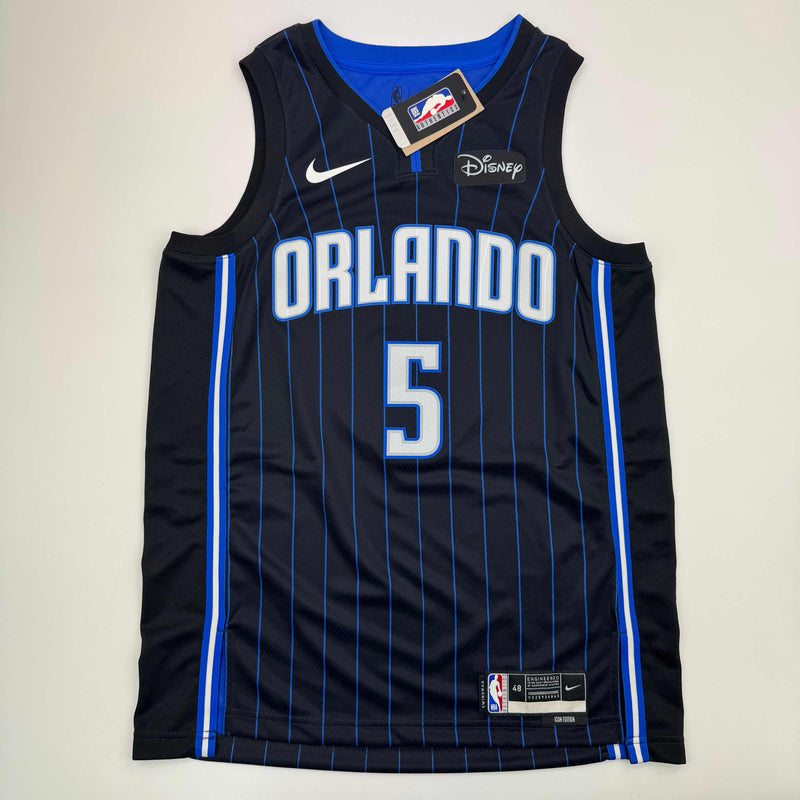 Autographed/Signed Paolo Banchero Orlando Black Magic Nike Jersey Fanatics COA