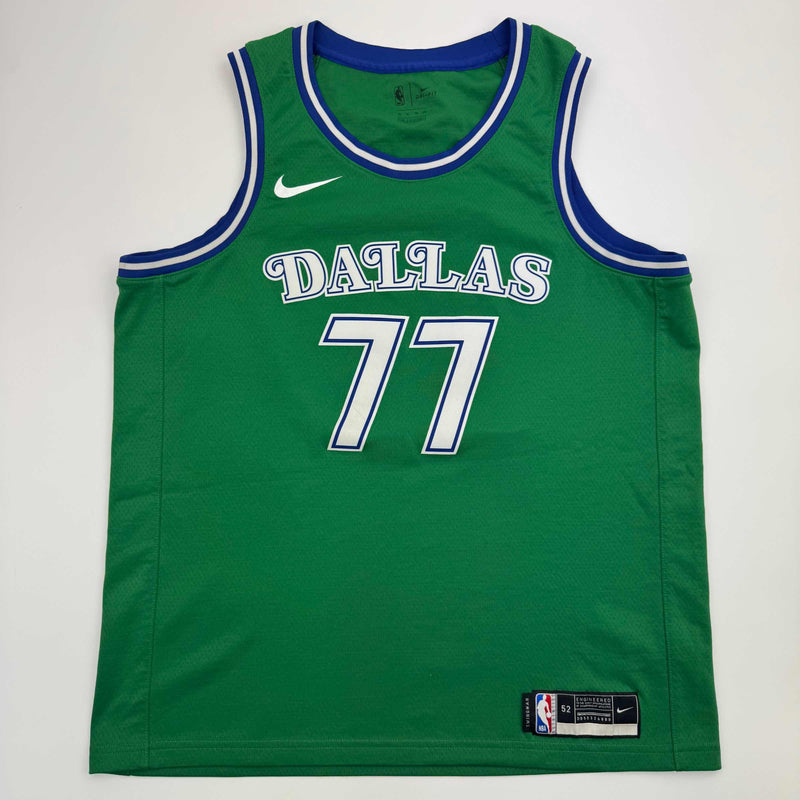 Autographed/Signed Luka Doncic Dallas Mavericks Green Authentic Basketball Jersey Fanatics COA