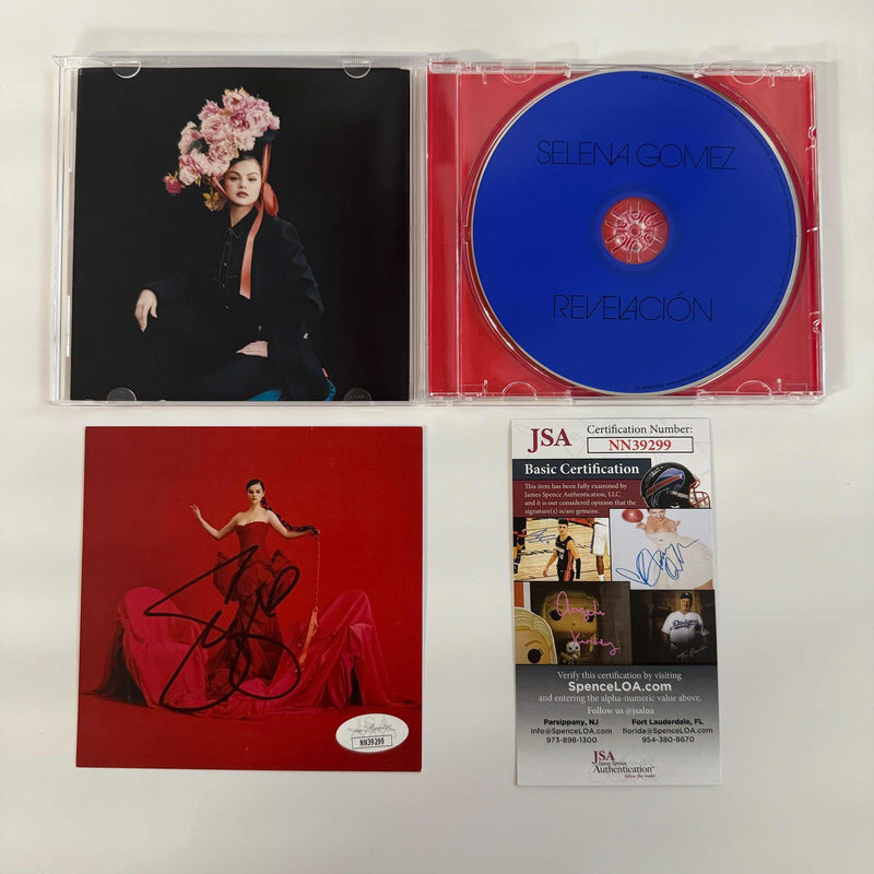 Autographed/Signed Selena Gomez Revelacion Album CD Cover Disk JSA COA