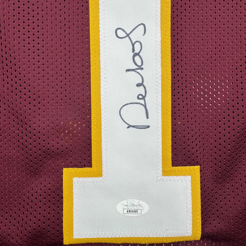Autographed/Signed Deebo Samuel Washington Burgundy Football Jersey JSA COA