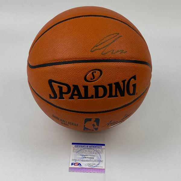 Autographed/Signed Luka Doncic Dallas Mavericks Spalding Full Size FS Basketball PSA/DNA COA