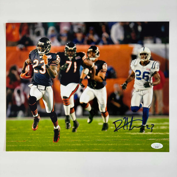 Autographed/Signed Devin Hester Chicago Bears 11x14 Football Photo JSA COA